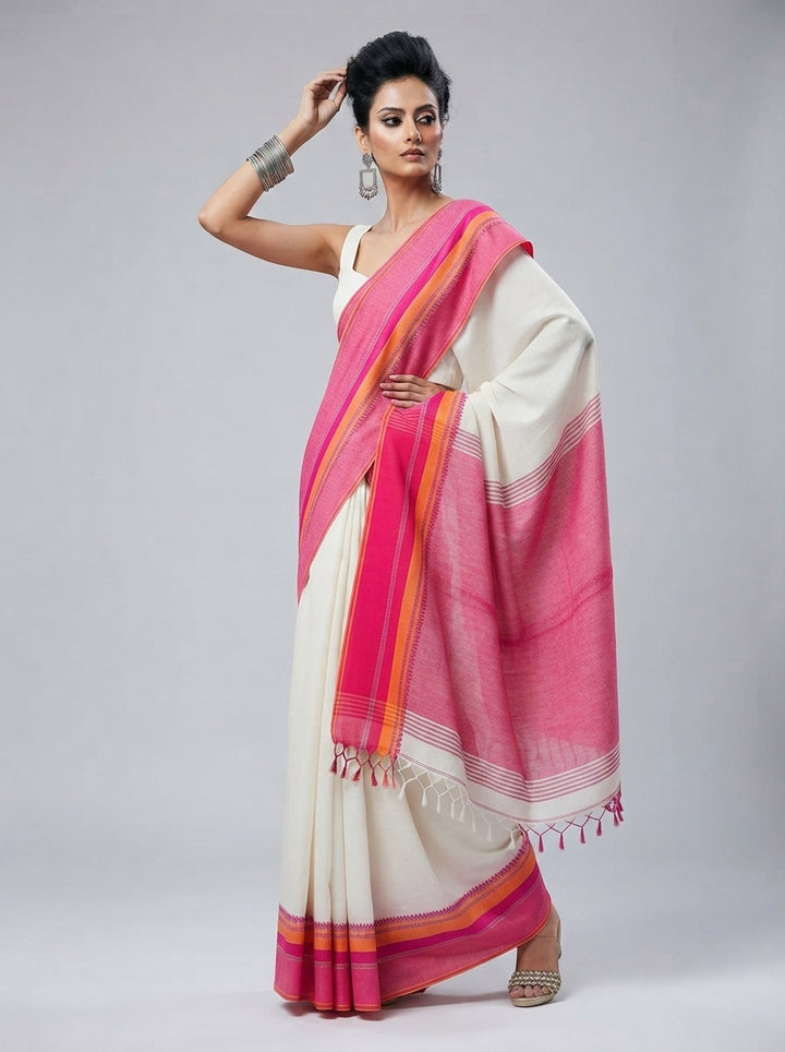 Neeladri Khadi Cotton Saree