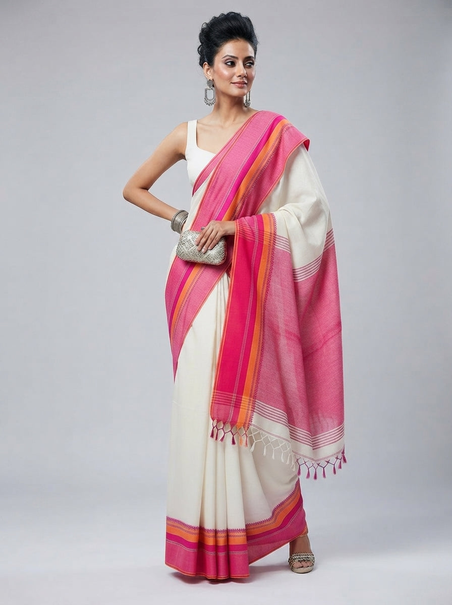 Neeladri Khadi Cotton Saree