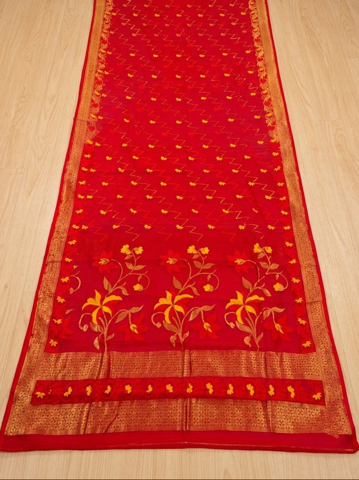Paarijaat Dhakai Jamdani Saree
