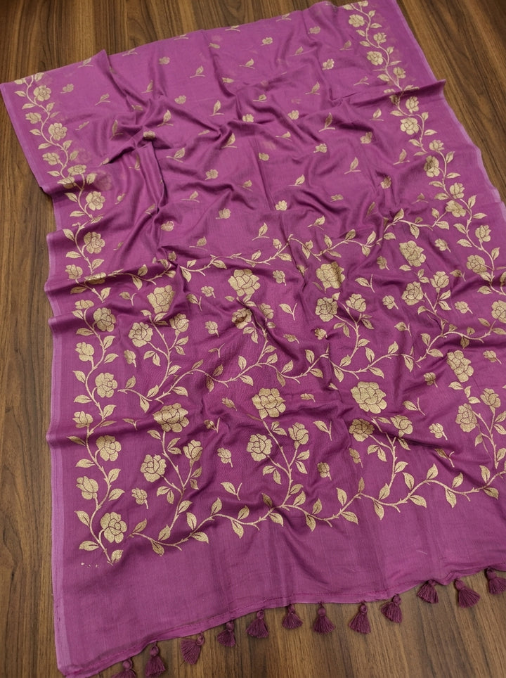 Pushpakunj Pure Mul Cotton Saree