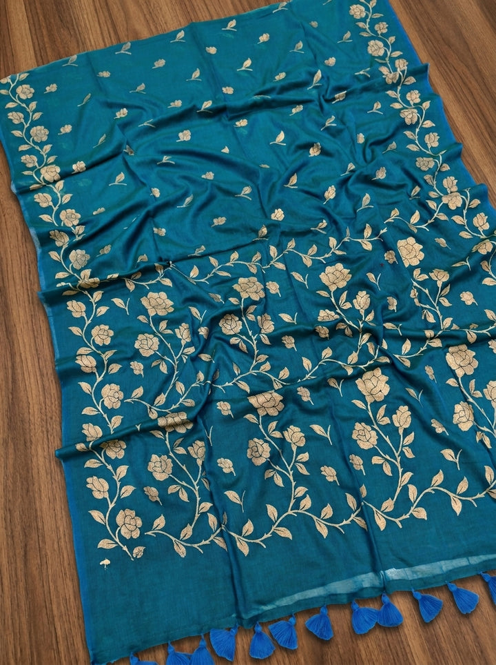 Pushpakunj Pure Mul Cotton Saree