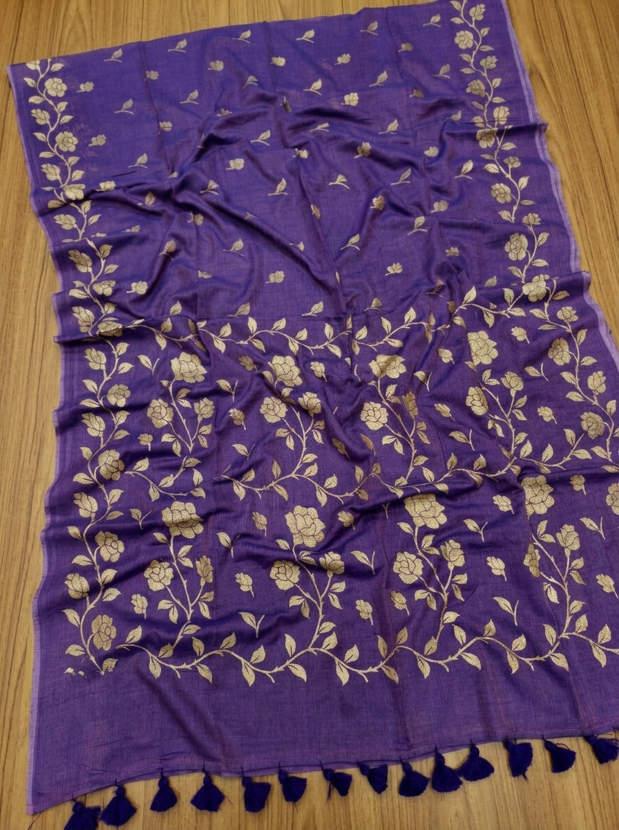 Pushpakunj Pure Mul Cotton Saree