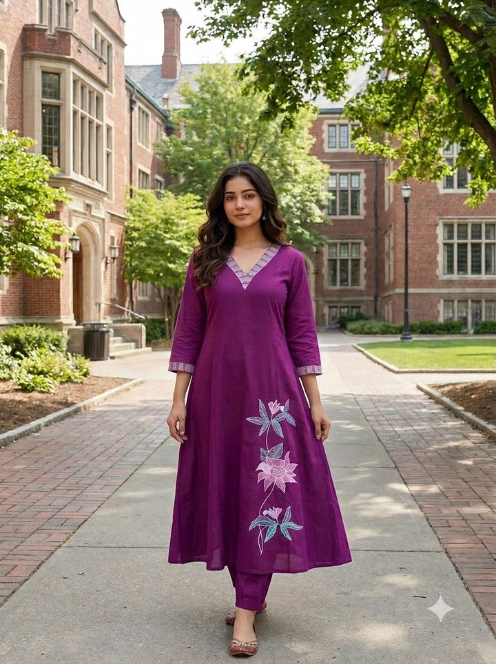 Avika Cotton Kurti Set