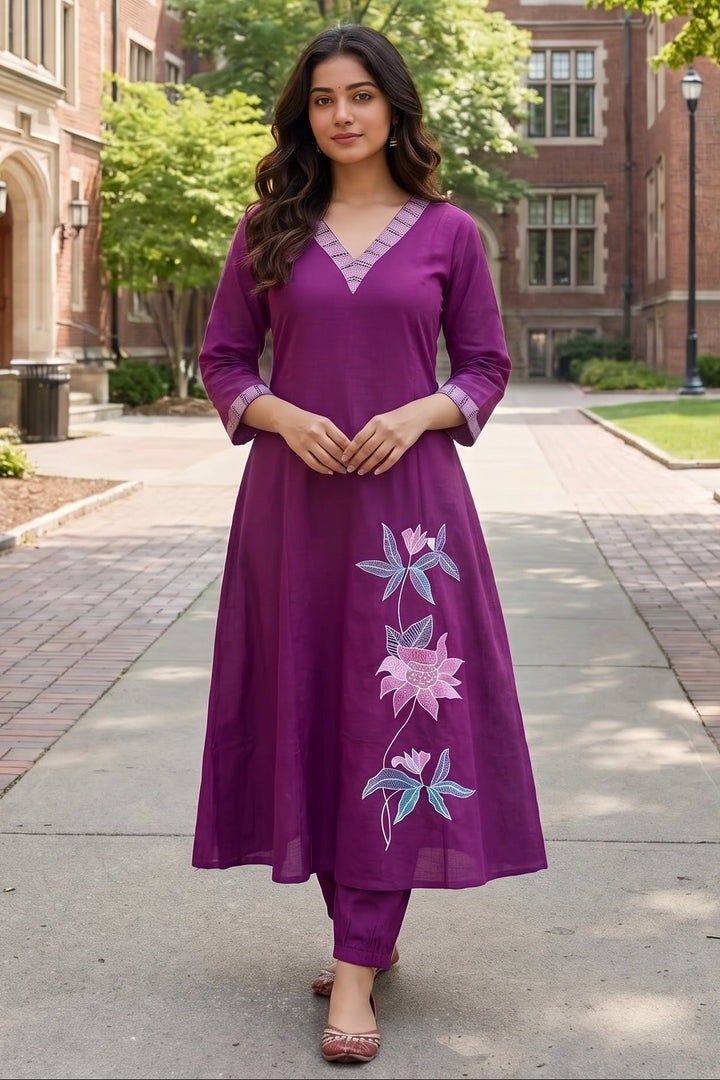 Avika Cotton Kurti Set