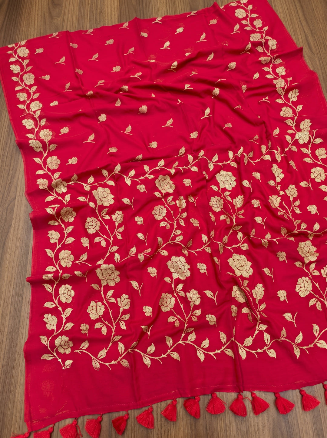 Pushpakunj Pure Mul Cotton Saree