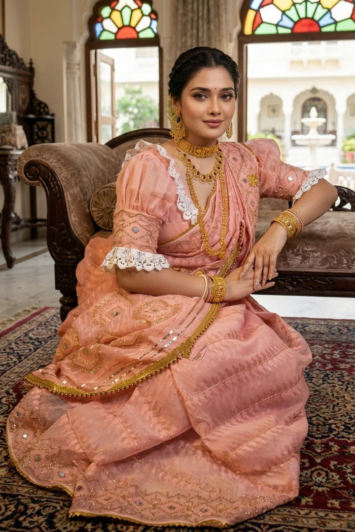 Monihar Katdana Jamdani Saree With Blouse (Combo)