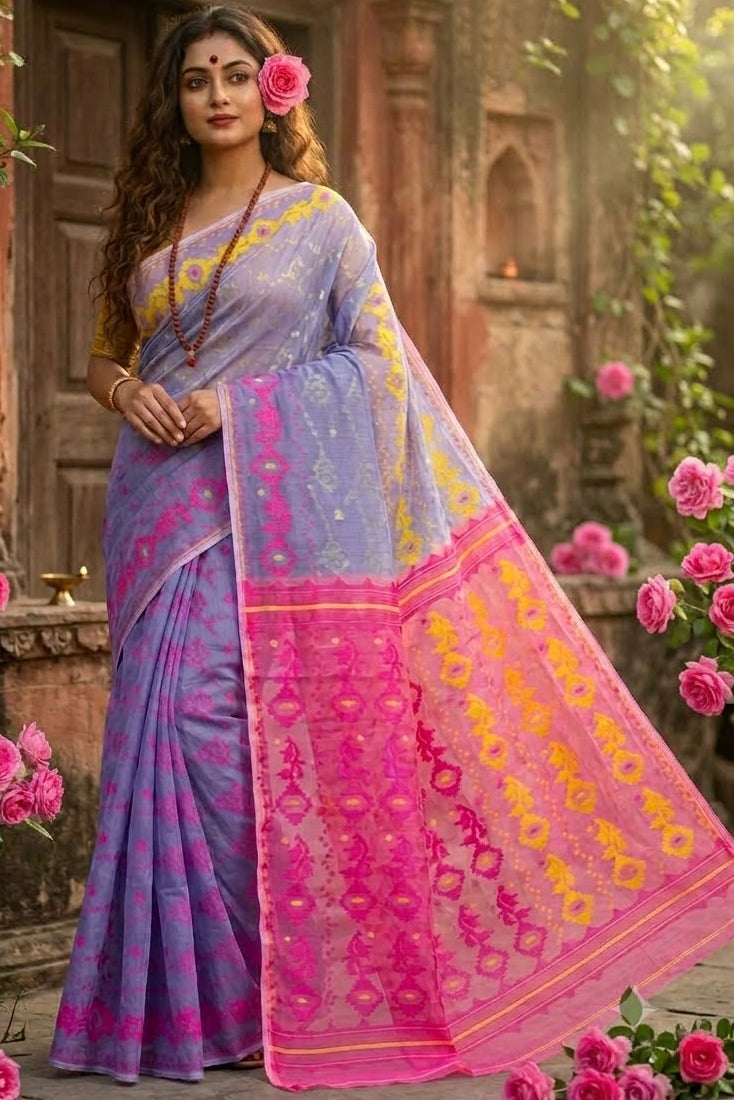 Balaka Premium Ganga Jamuna Jamdani Saree