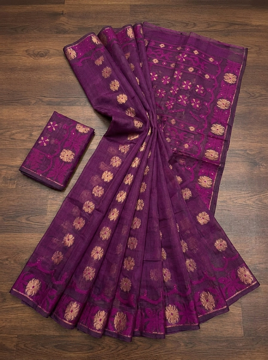 Kanaklata  Jamdani  Saree
