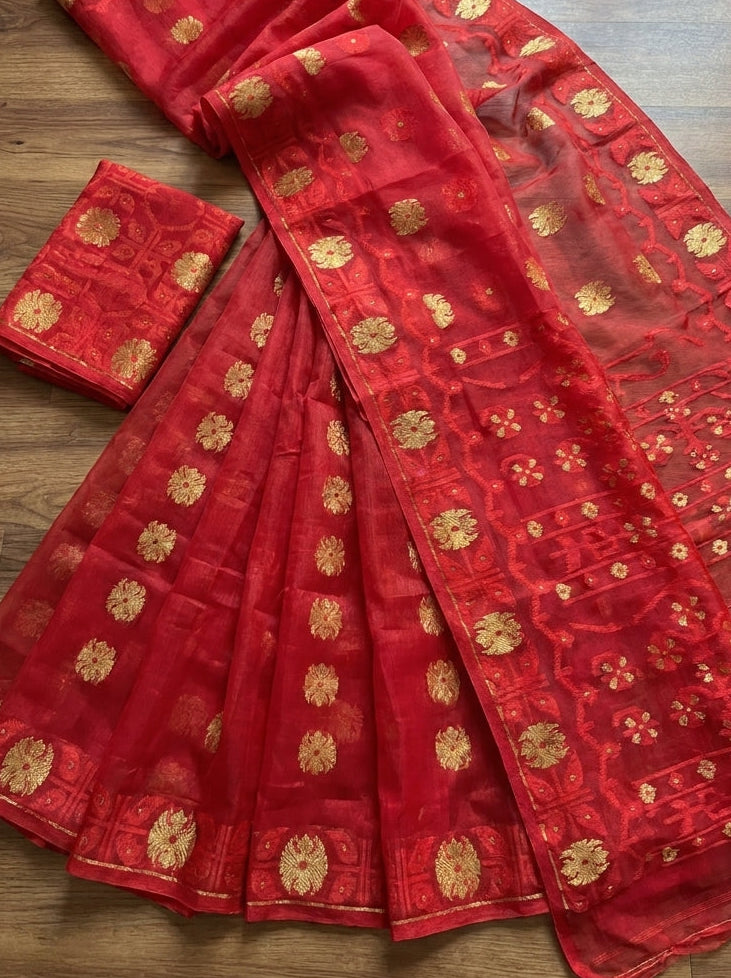 Kanaklata  Jamdani  Saree