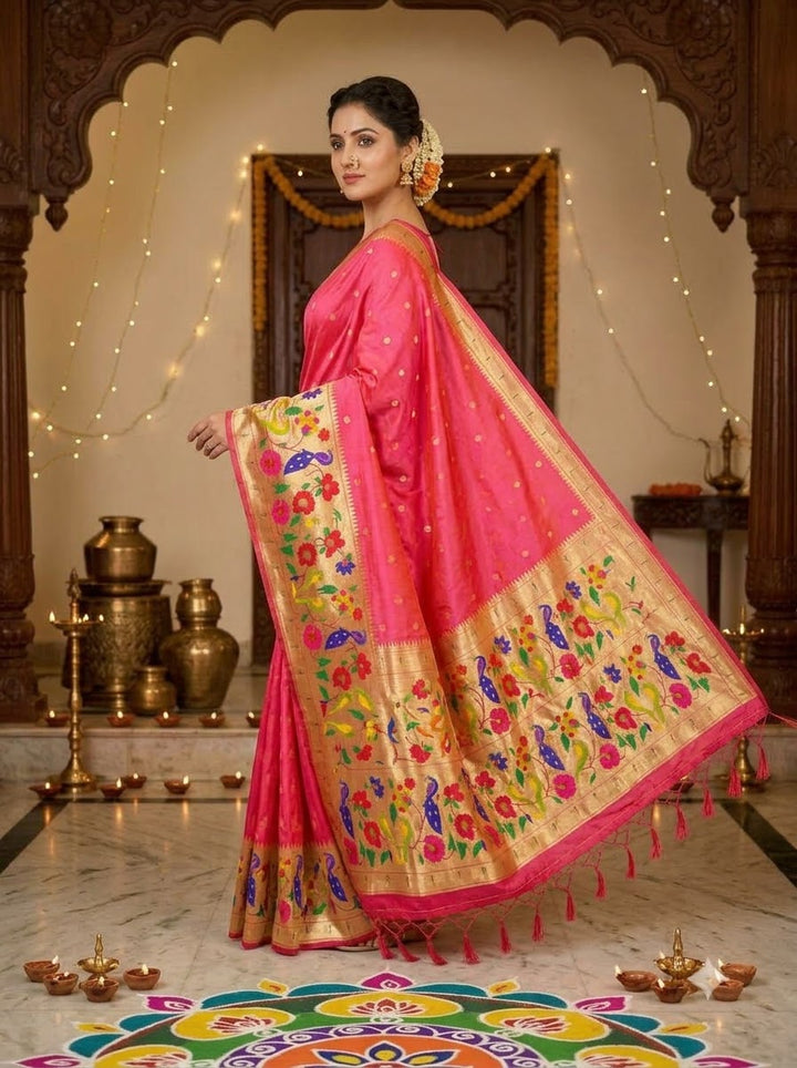 Shahi Kanjivaram Paithani Silk Saree