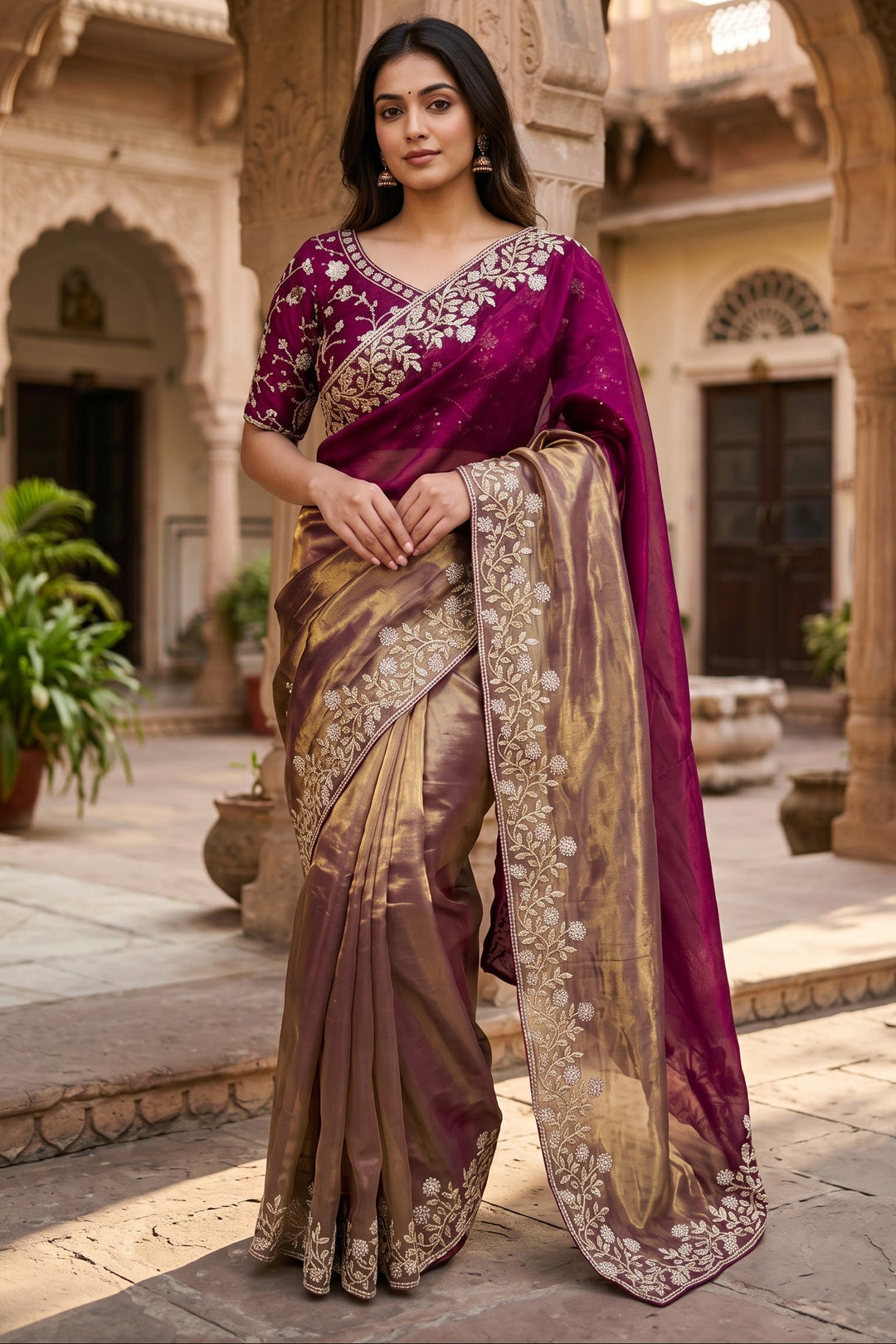 Be My Universe Fancy Silk Saree