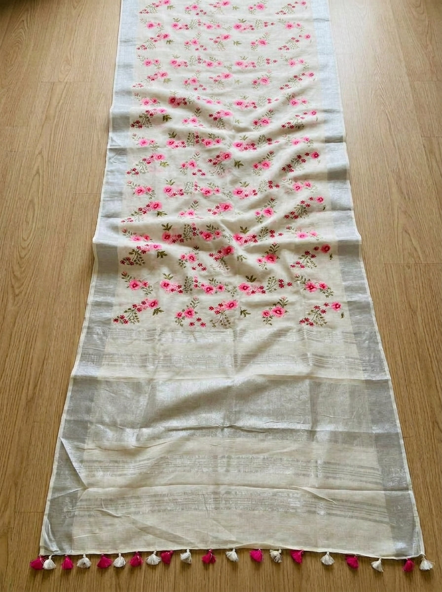 Spring’s Gift - Pure Linen Saree