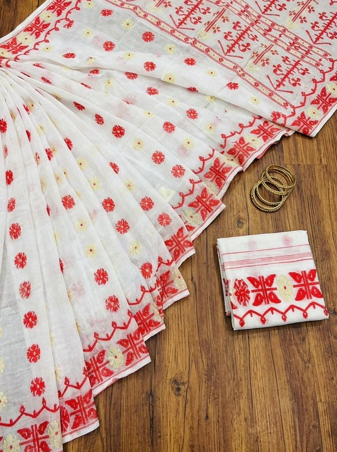 Kanaklata  Jamdani  Saree