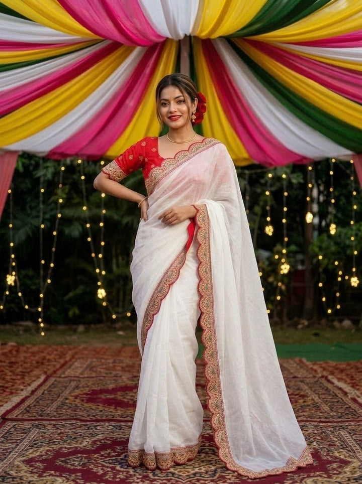 Softly Iconic – Chiffon Silk Saree (Semi)