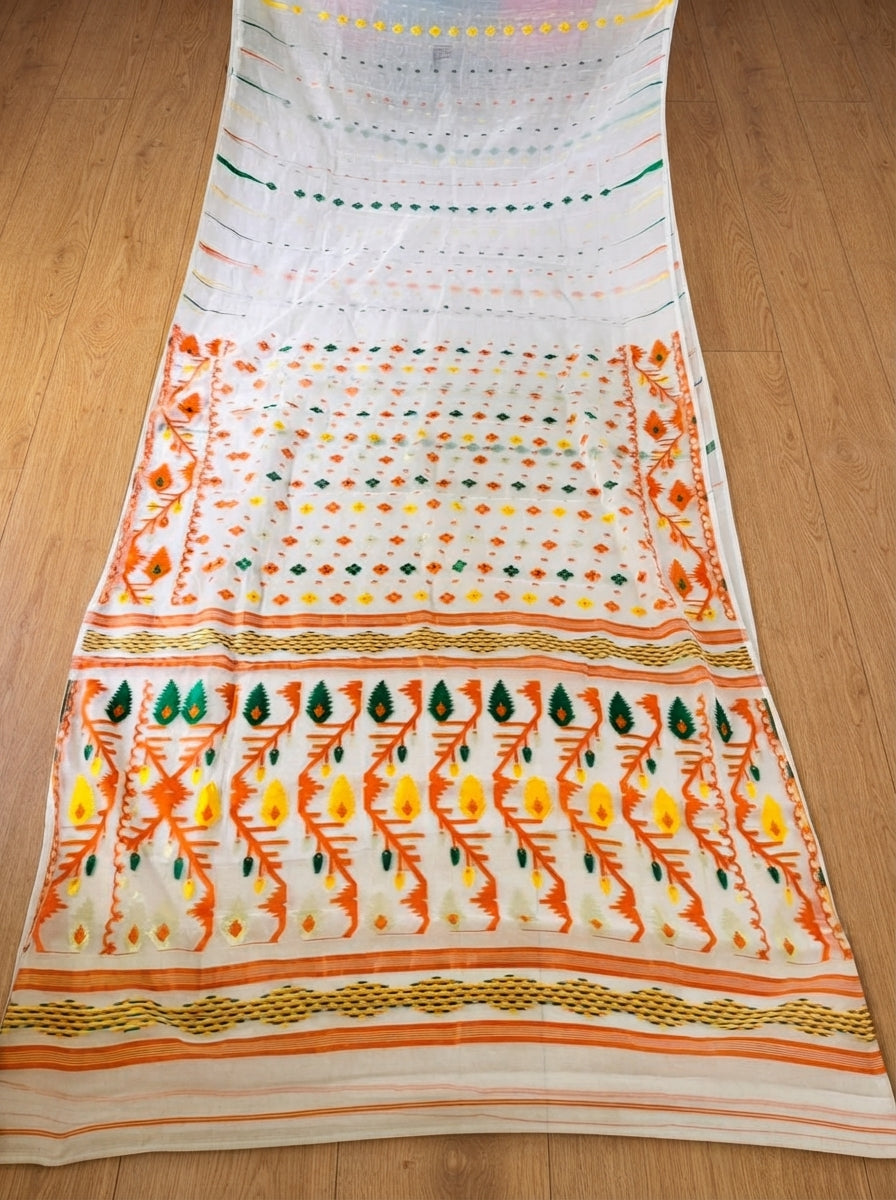Nakshi Dhara Bengal Jamdani Saree