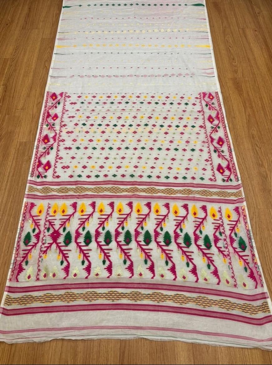 Nakshi Dhara Bengal Jamdani Saree