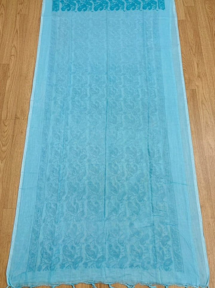 Petals & Paisley Mul Cotton Saree