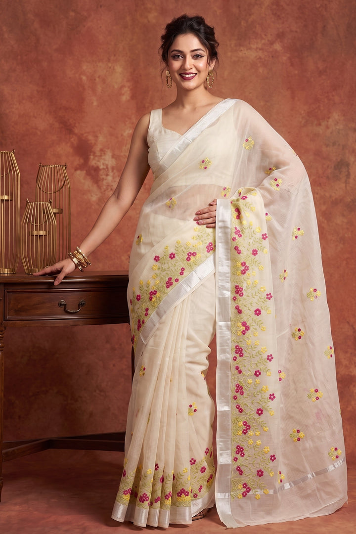 Whispers of Spring Kota Saree