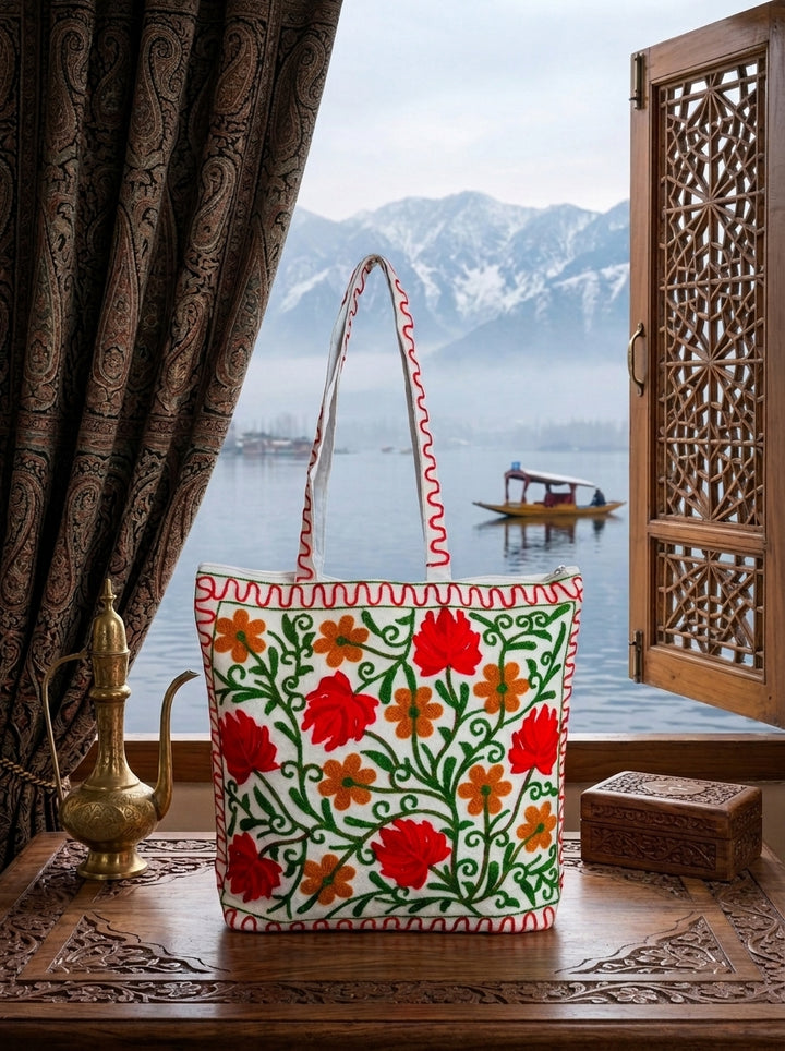 Threads of Wonder - Embroidered Tote Bag