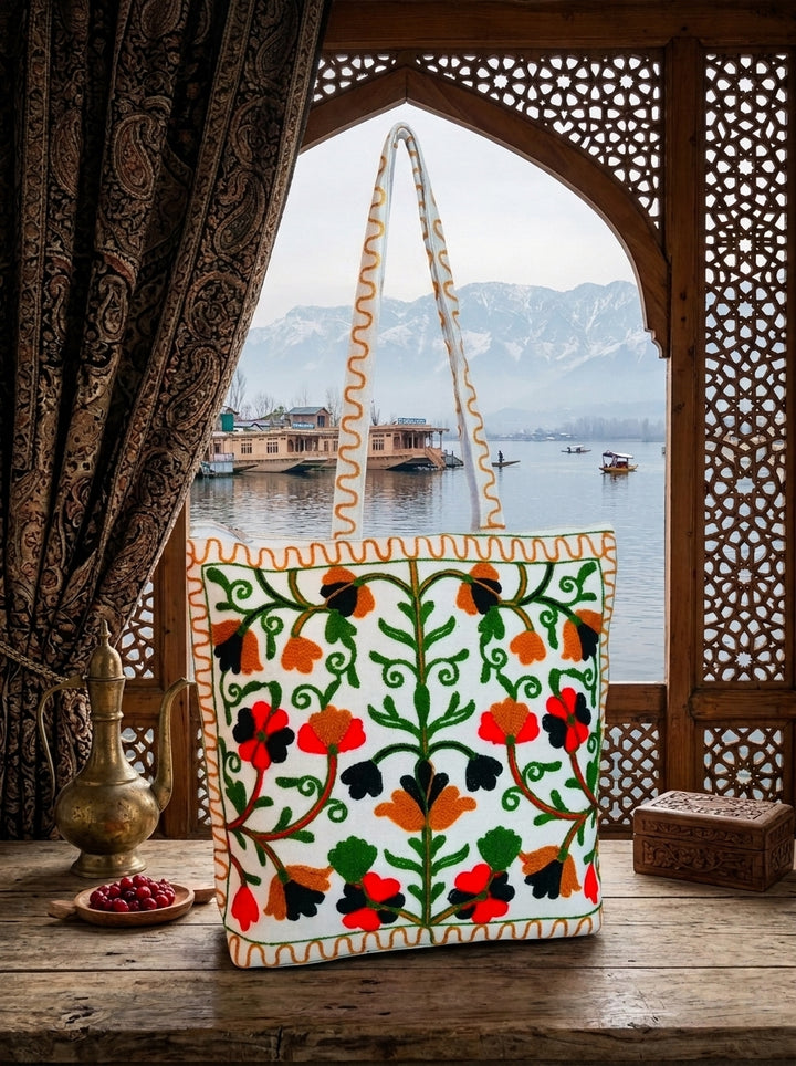 Threads of Wonder - Embroidered Tote Bag