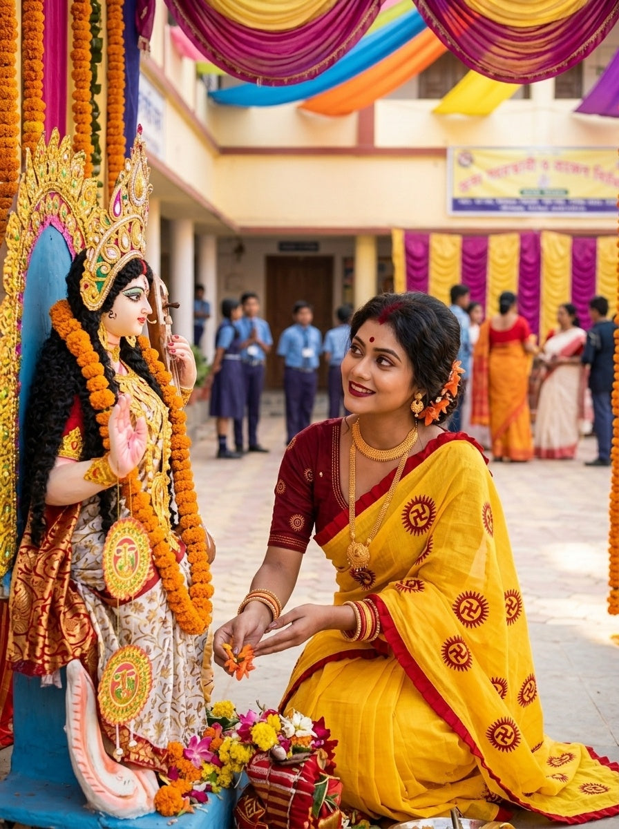 Kanak Roshni Cotton Silk Saree