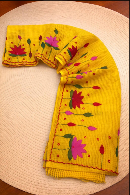 Padyo Pata Kota Applique Saree