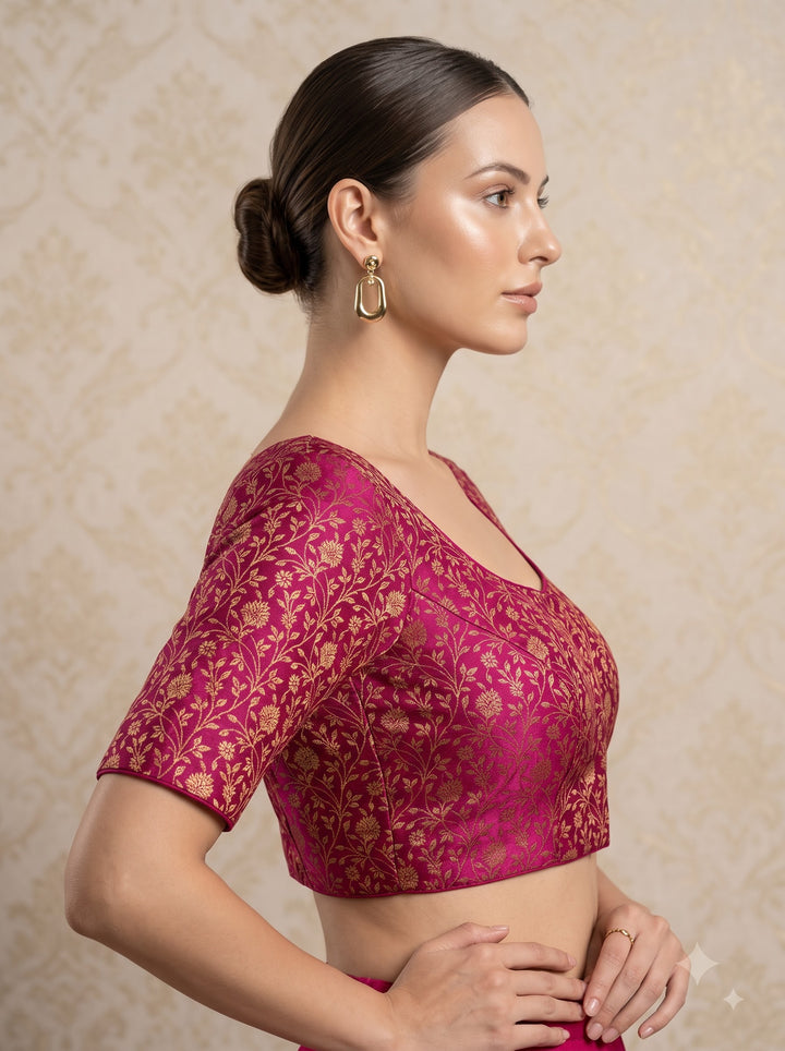 Feminine Flex Designer Silk Blouse