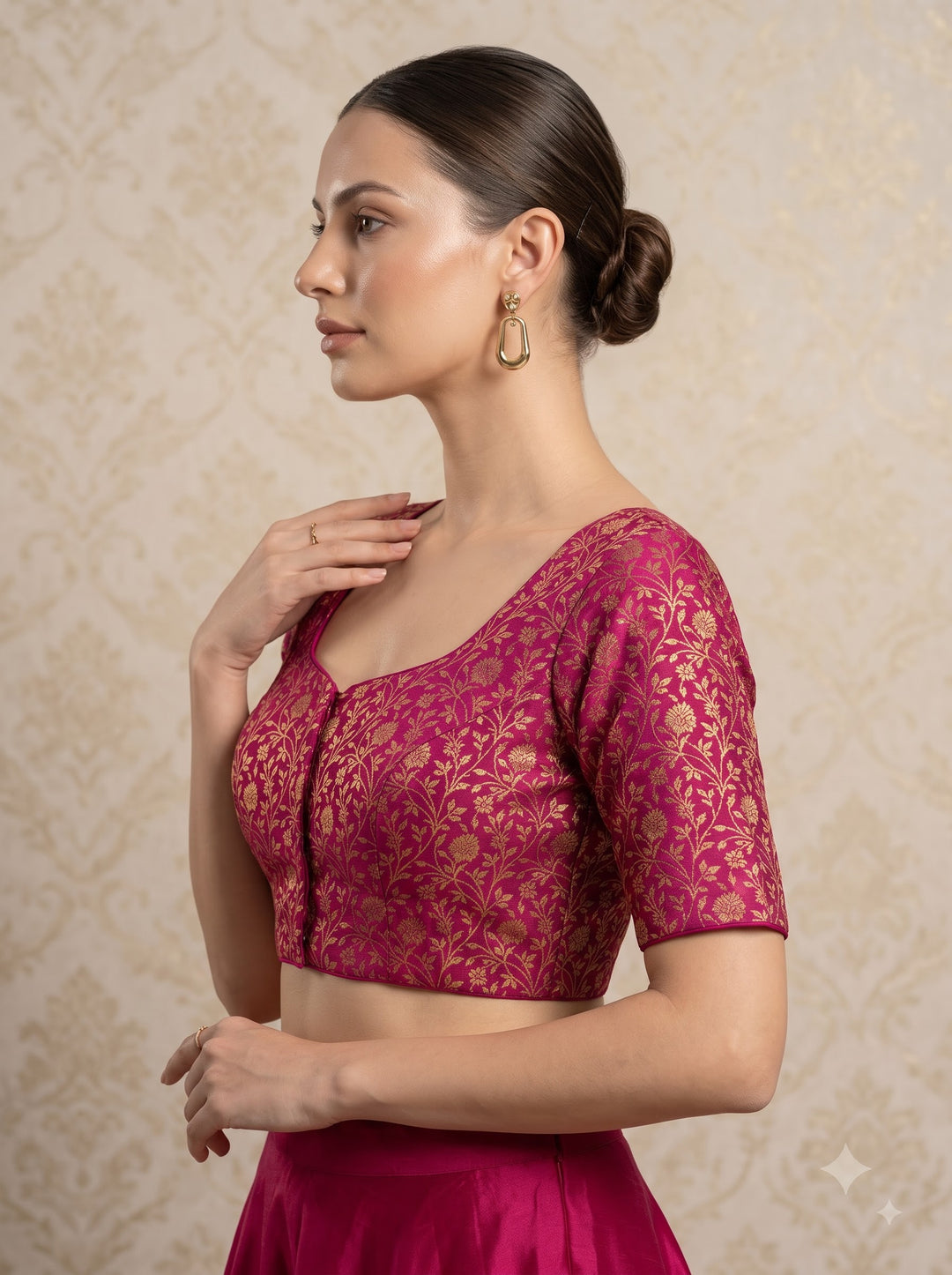 Feminine Flex Designer Silk Blouse