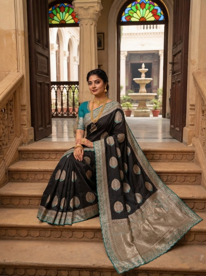 Sophisticated Elegance – Premium Dola Silk (Blended) Saree