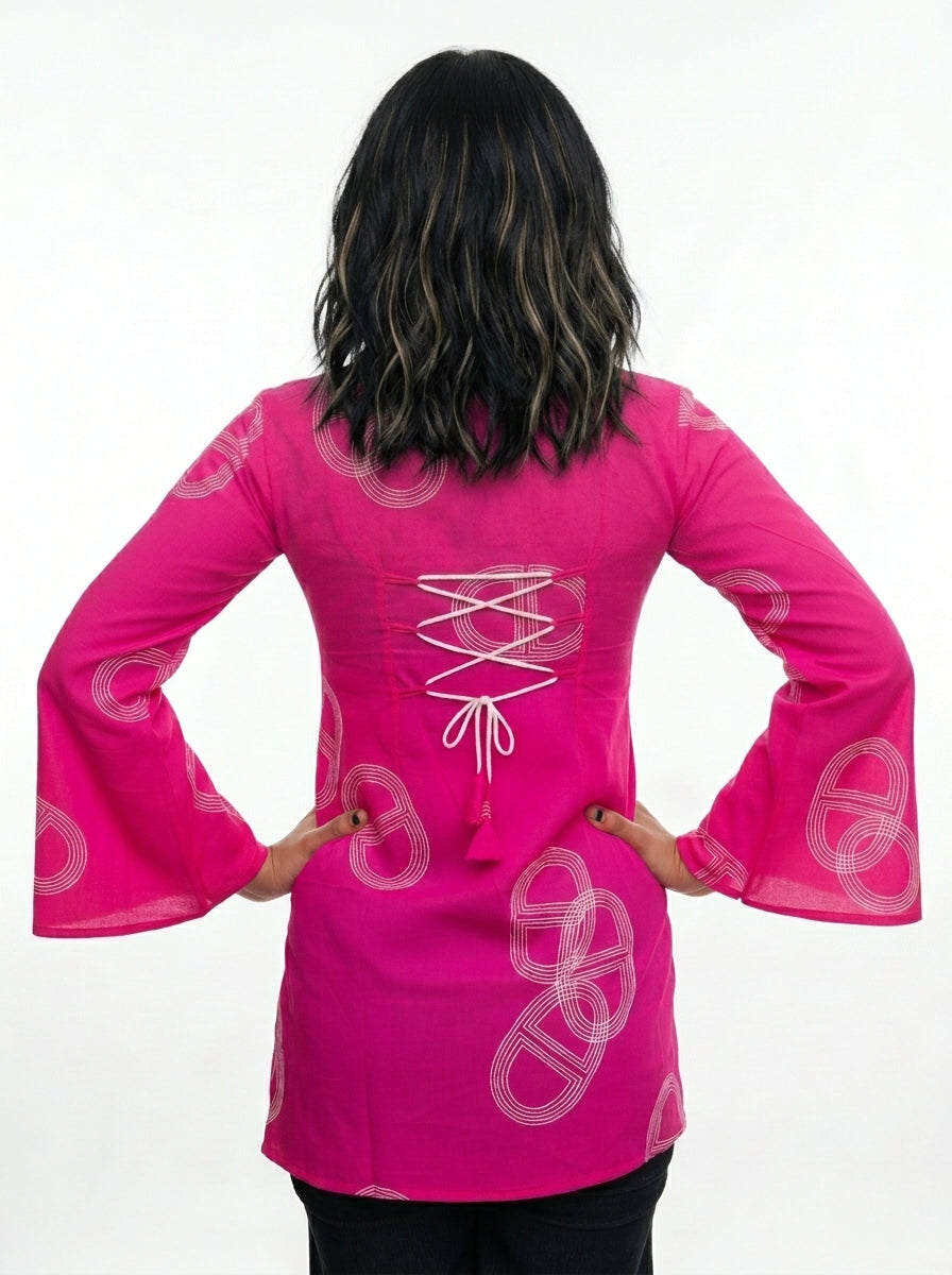 Bold Pink-Pure Cotton Kurti