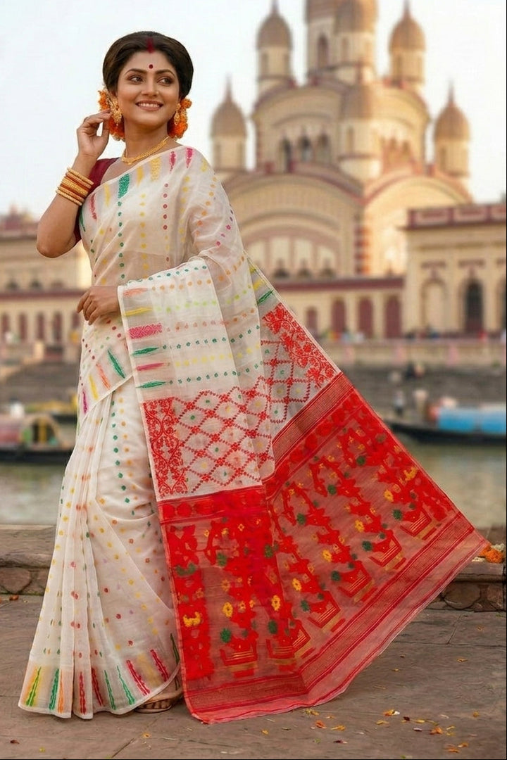 Ava Probaho Bengal Jamdani Saree