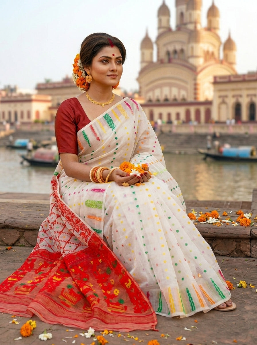 Ava Probaho Bengal Jamdani Saree