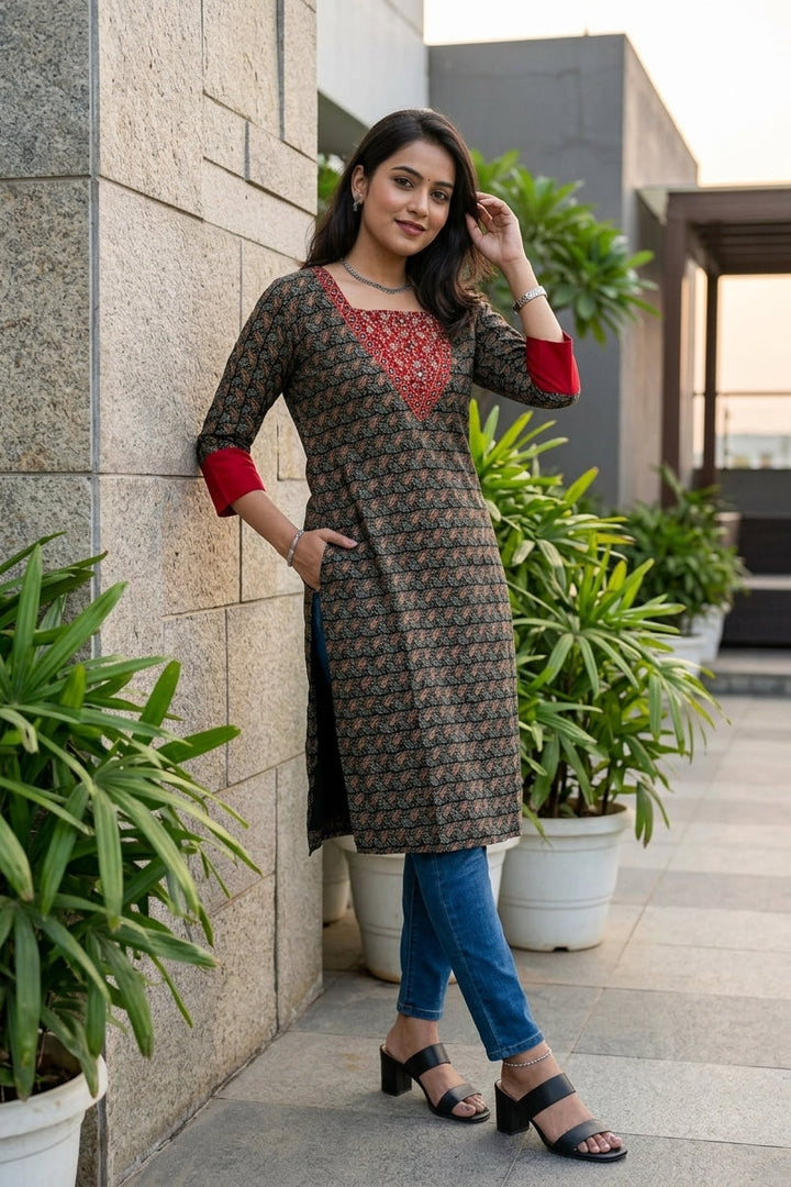 Saanvi Style Cotton Kurti
