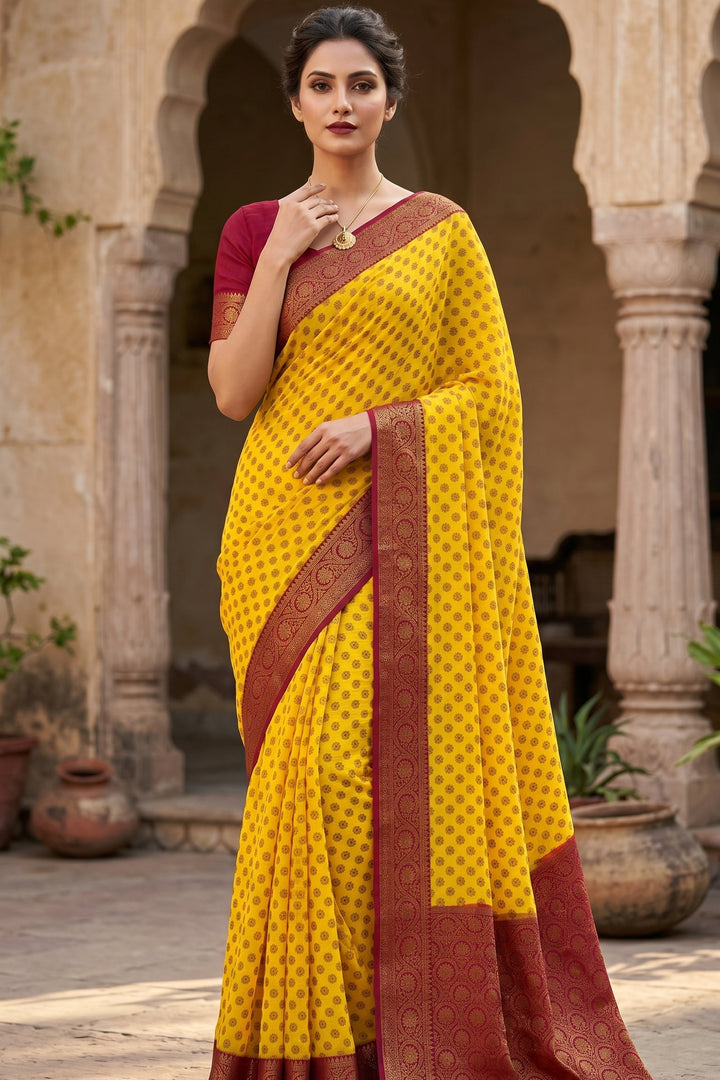 Swarnima Banarasi Semi Georgette Saree