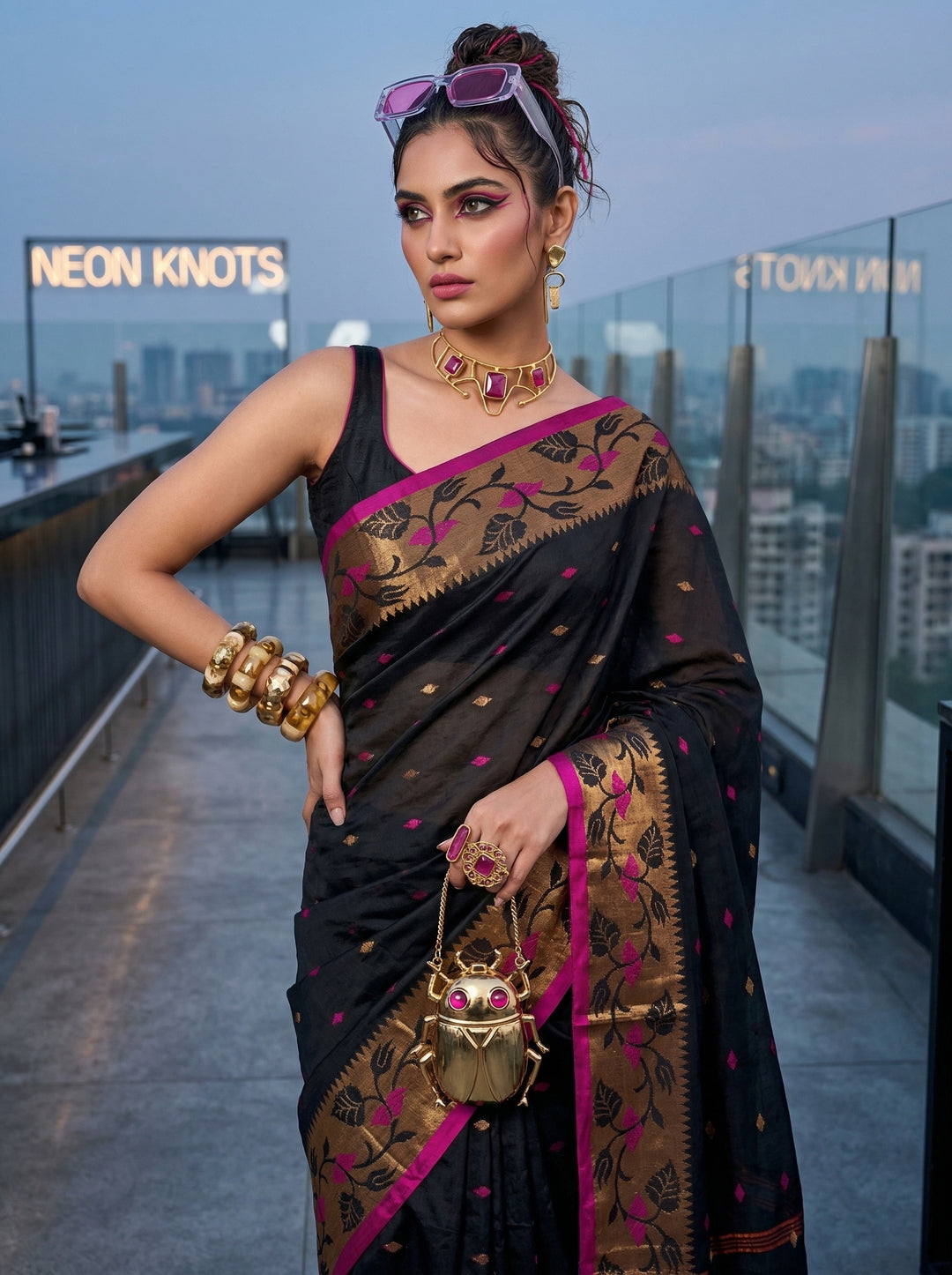 Metro Muse Khadi Cotton Saree
