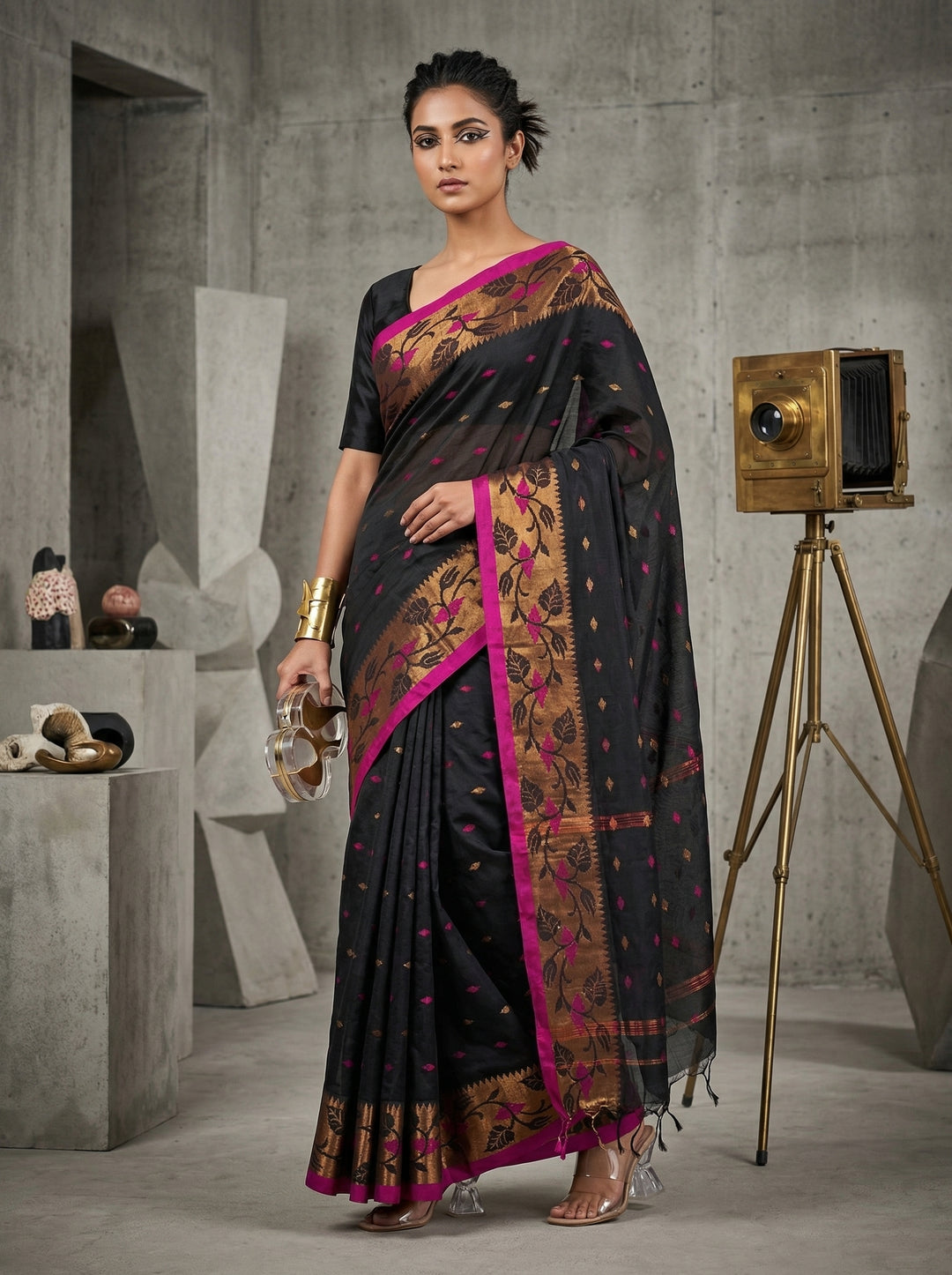 Metro Muse Khadi Cotton Saree