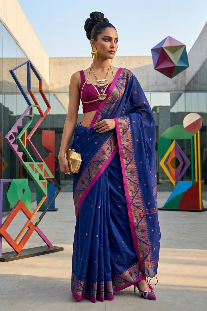 Metro Muse Khadi Cotton Saree
