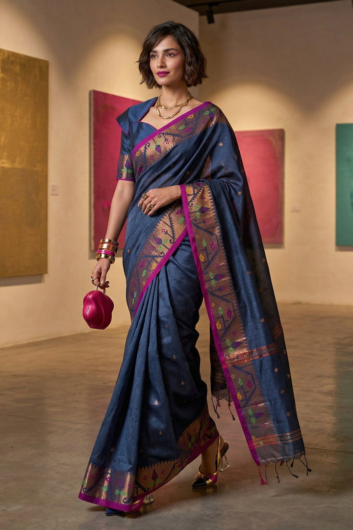 Metro Muse Khadi Cotton Saree