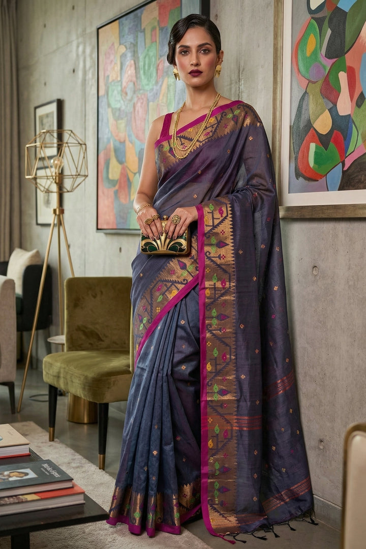 Metro Muse Khadi Cotton Saree