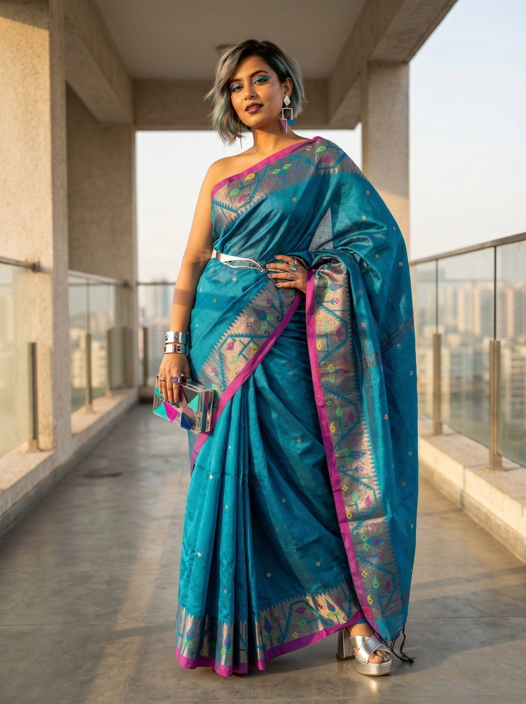 Metro Muse Khadi Cotton Saree