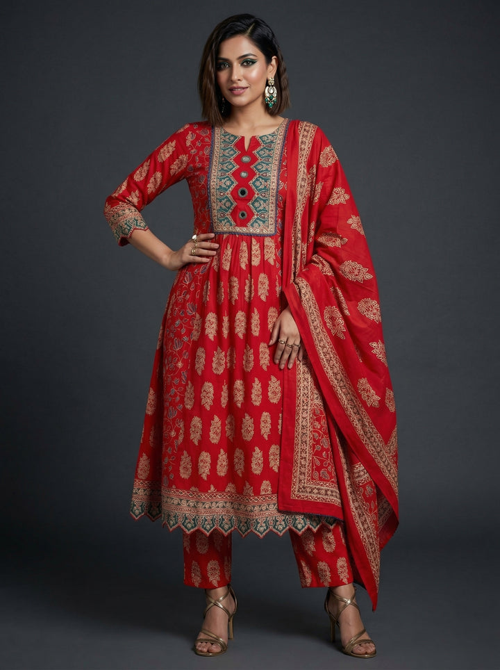 Welcoming Summer- Designer Cotton Suit Set
