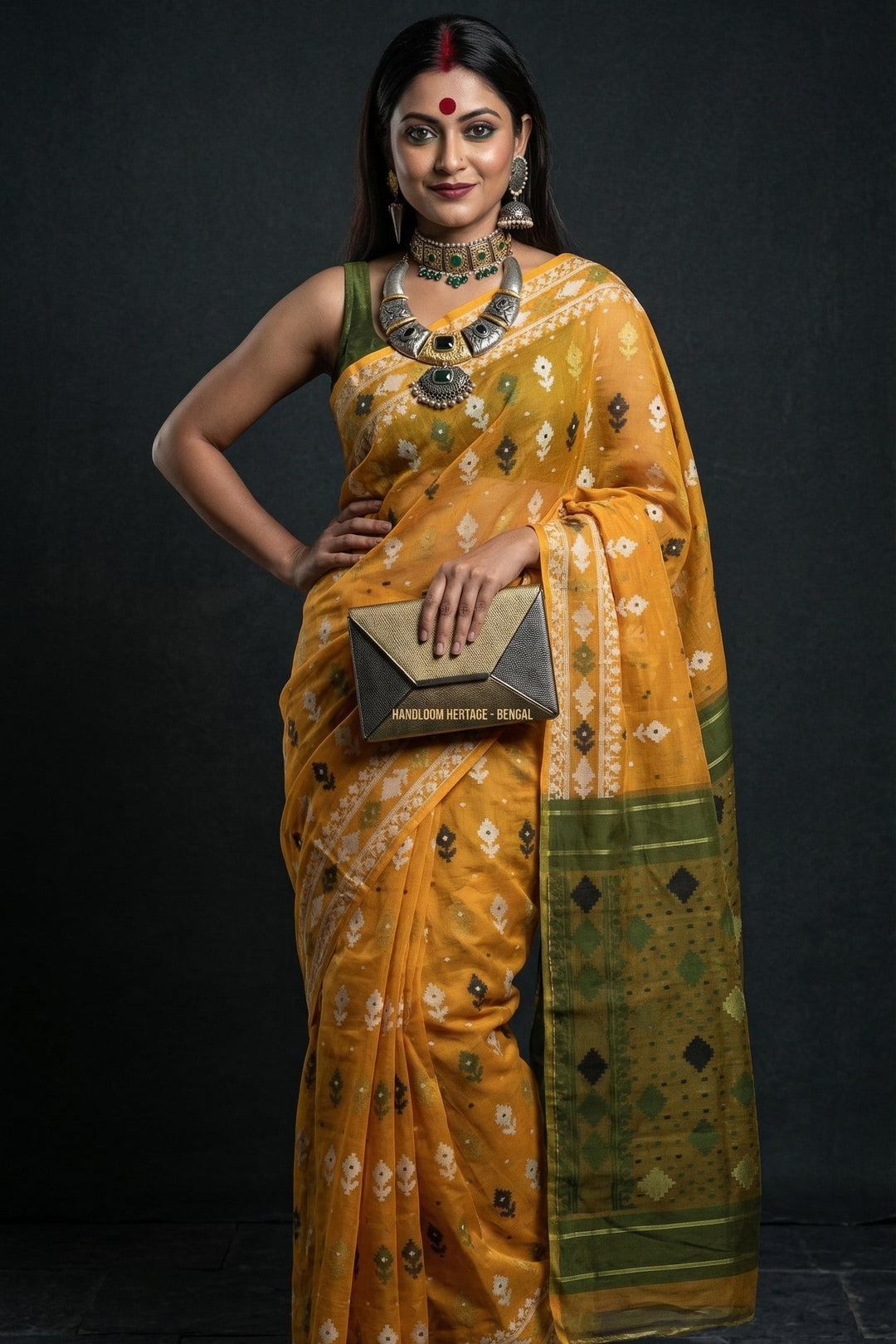 Basanika Cotton Jamdani Saree