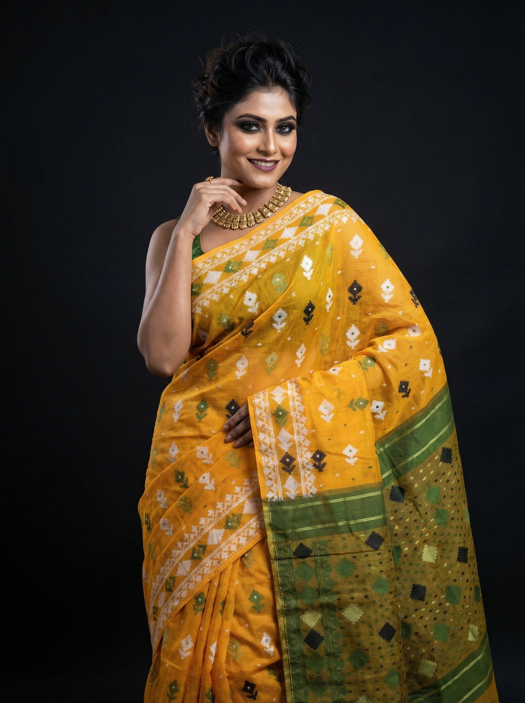 Basanika Cotton Jamdani Saree
