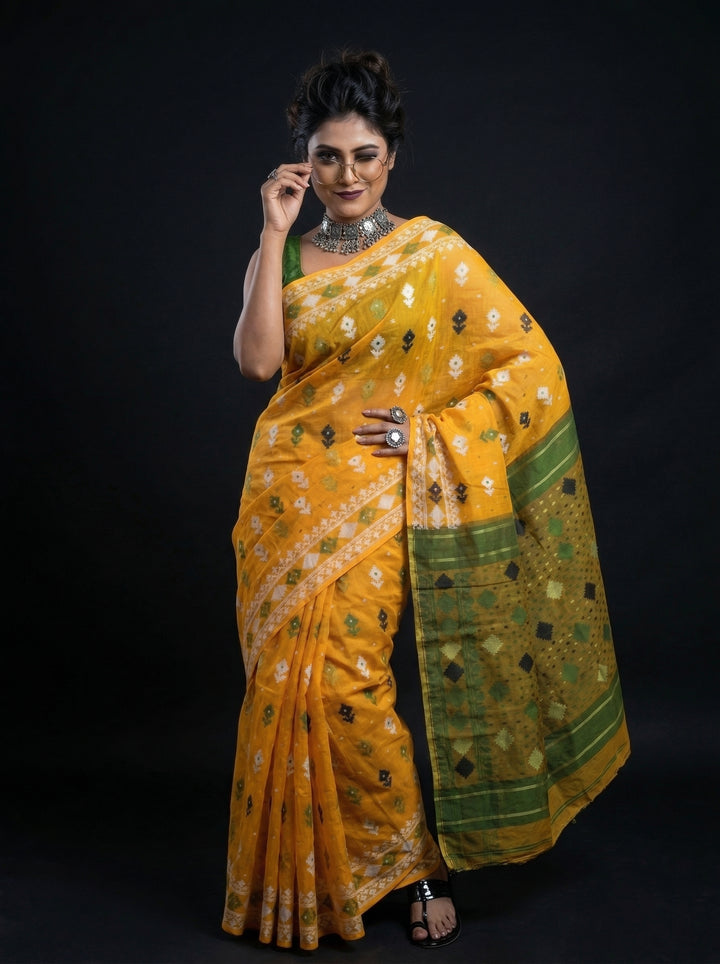 Basanika Cotton Jamdani Saree