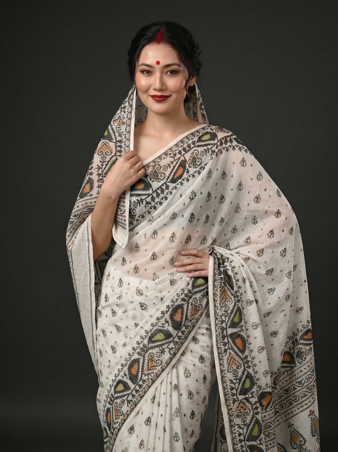 Sudarshana Dhakai Jamdani Saree