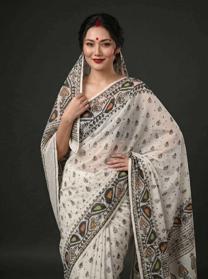 Sudarshana Dhakai Jamdani Saree