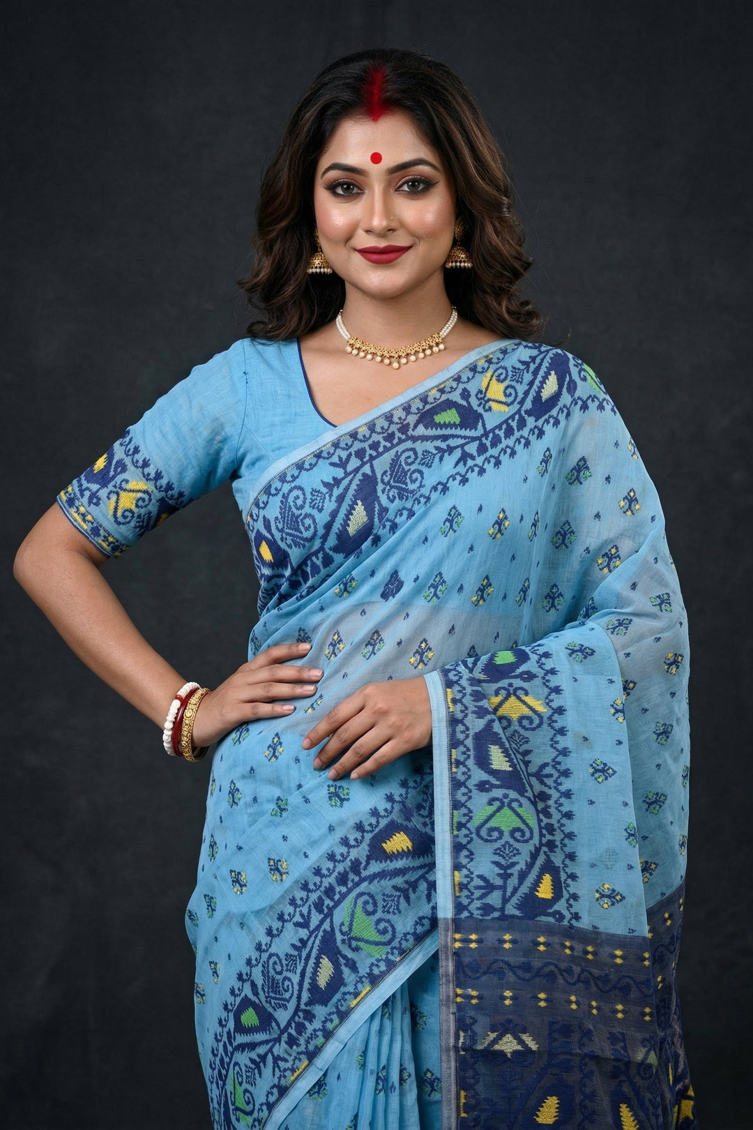 Sudarshana Dhakai Jamdani Saree