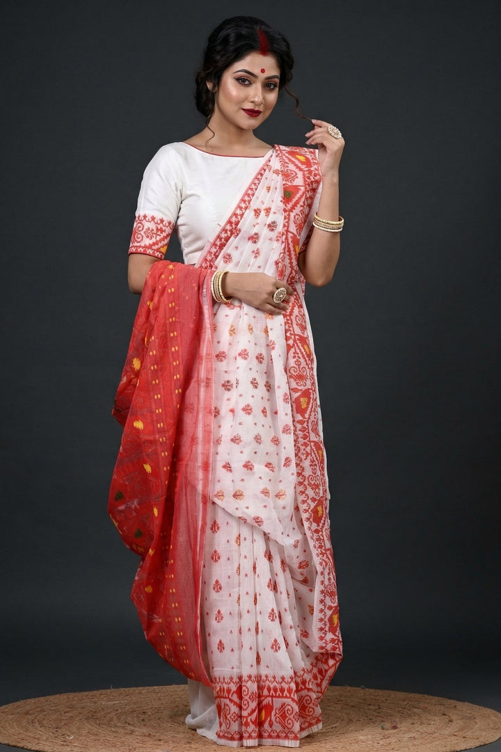 Sudarshana Dhakai Jamdani Saree