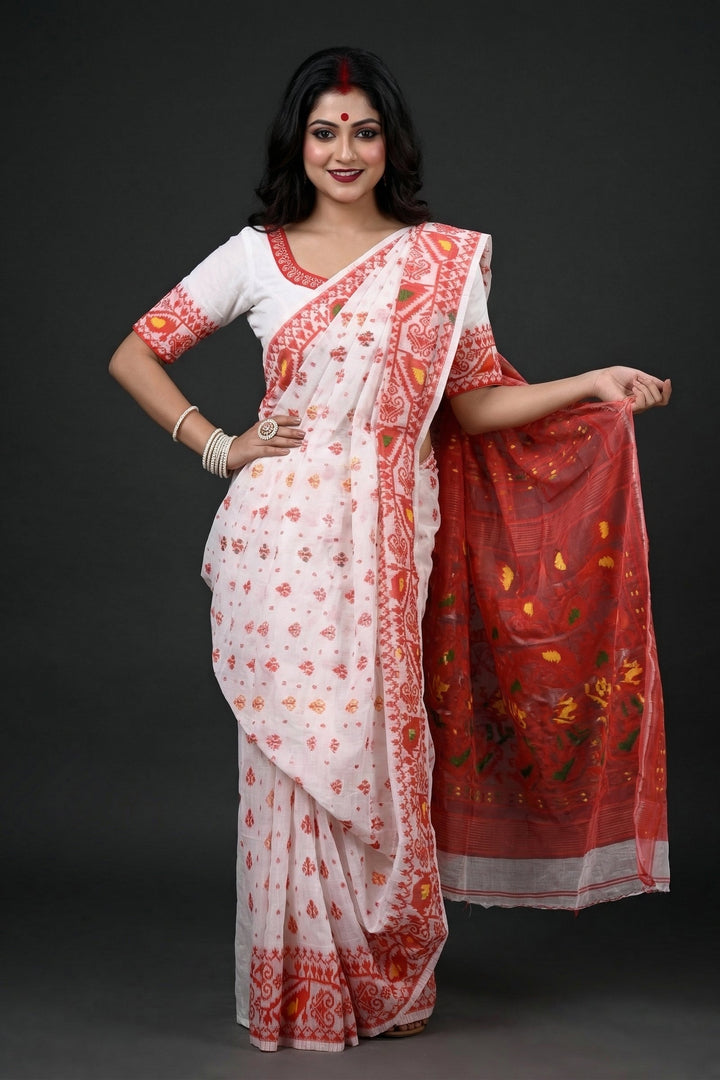 Sudarshana Dhakai Jamdani Saree