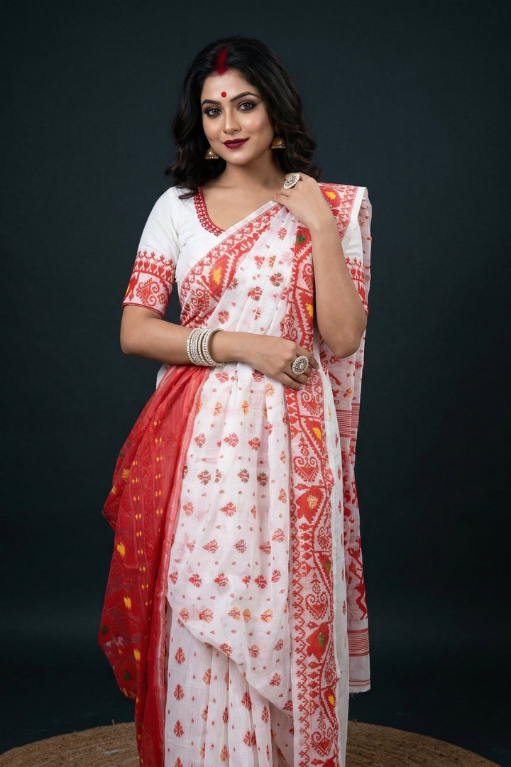 Sudarshana Dhakai Jamdani Saree